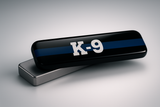 K9 Police Officer Thin Blue Line Magnetic Mourning Band